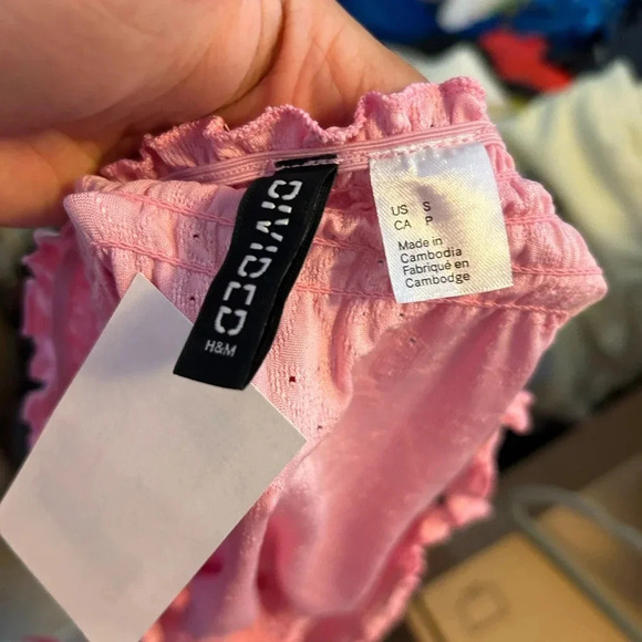 Nwt H&M Divided Baby Pink Crop Top - Picture 2 of 4